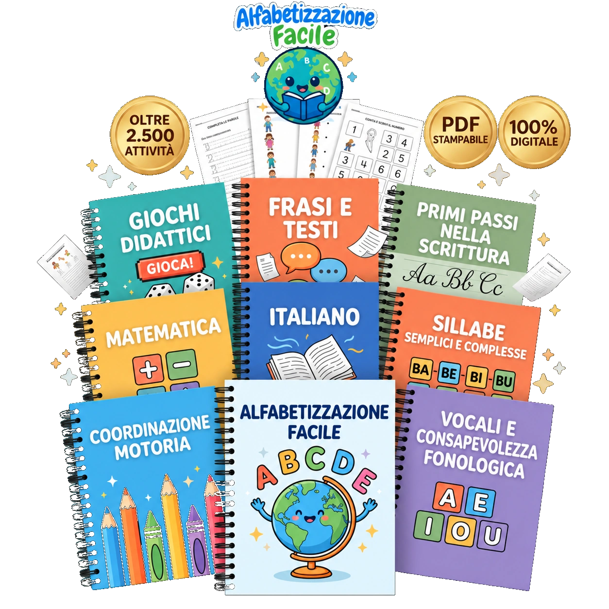 Alfabetizzazione Facile: pacchetto completo di attività didattiche